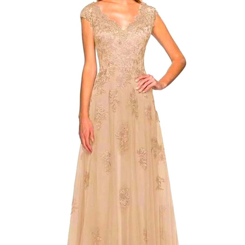 Formal Gown Champagne in color